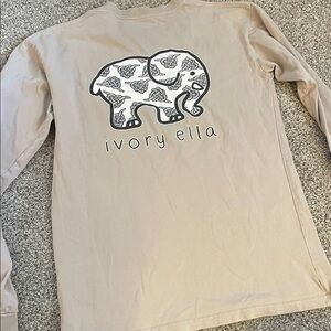Ivory Ella tan elephant long sleeve small